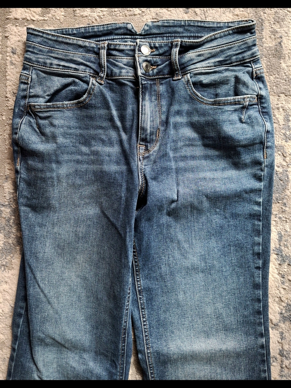 M Jeans By Maurices High Rise Size 10 Reg Blue Stretch Flare Jeans W28-30 L31